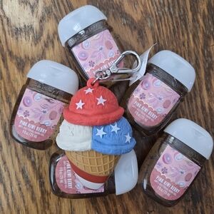 🛍BOGO 50%🍨🤲NWT‼️Bath & Body Works Ice Cream Cone Holder w/ Hand Sanitzers